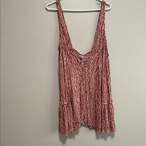 Red Patterned Women's Top dress